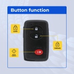 UrbanX (2-Pack) Replacement 2013 Toyota Highlander Key Fob – Fcc: Hyq14Aab – Pn: 89904-48100, 89904-06041, 89904-07030 – 3 Button - Image 2