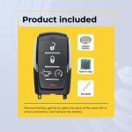 UrbanX Replacement 2019-2024 RAM 1500 Key Fob – Fcc: Oht-4882056, Oht4882056 – Pn: 68584154 – 5 Button - Image 3