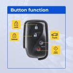 UrbanX Replacement 2006 Lexus GS300 Key Fob – Fcc: Hyq14Aab – Pn: 89904-30270 – 4 Button - Image 2