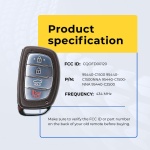 UrbanX (9-Pack) Replacement 2017-2019 Hyundai Sonata Key Fob – Fcc: Cqofd00120 – Pn: 95440-C1500 – 4 Button - Image 5