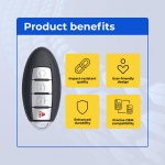 UrbanX Replacement Key Fob for 2019 Nissan