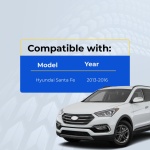 UrbanX Replacement 2013-2016 Hyundai Santa Fe Key Fob – Fcc: Tq8-Rke-3F04 – Pn: 95430-4Z100, 95430-4Z101 – 4 Button - Image 4