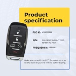 UrbanX (2-Pack) Replacement 2024 Ram 1500 Key Fob – Fcc: Oht-4882056, Oht4882056 – Pn: 68584154 – 5 Button - Image 5
