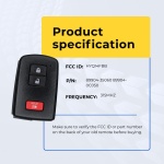 UrbanX Replacement Key Fob for 2021 Toyota