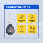 UrbanX Replacement Key Fob for 2008 Toyota