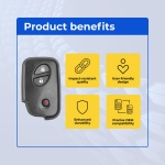 UrbanX Replacement 2013 Lexus RX450h Key Fob – Fcc: Hyq14Acx – Pn: 89904-48481 – 3 Button - Image 6