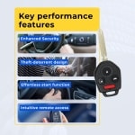 UrbanX Replacement 2015 Subaru WRX Key – Fcc: Cwtwb1U811, 2Aokm-Sb3 – Pn: 57497-Fj230, 57497-Al00A, 57497-Fj021, 57497-Fj020 – 4 Button - Image 7