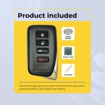 UrbanX (2-Pack) Replacement 2018 Lexus RX450h Key Fob – Fcc: Hyq14Fbb – Pn: 89904-0E160 – 4 Button - Image 3