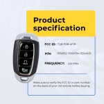 UrbanX Replacement 2020-2021 Hyundai Palisade Key Fob – Fcc: Tq8-Fob-4F19 – Pn: 95440-S8310 – 4 Button - Image 5