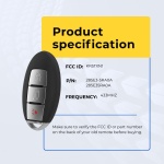 UrbanX Replacement 2018-2021 Nissan Kicks Rogue Key Fob – Fcc: Kr5Txn1 – Pn: 285E3-5Ra0A / 285E35Ra0A – 3 Button - Image 5
