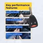 UrbanX (2-Pack) Replacement 2010 Dodge Caliber Key Fob – Fcc: Kobdt04A – Pn: 05183348Aa – 3 Button - Image 7