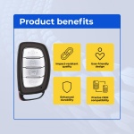 UrbanX Replacement 2014-2015 Hyundai Tucson Key Fob – Fcc: Tq8-Fob-4F03 – Pn: 95440-2S600 – 4 Button - Image 6