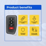 UrbanX (2-Pack) Replacement 2015-2020 Lexus NX300 NX300h Key Fob – Fcc: Hyq14Fba – Pn: 89904-78470 – 4 Button - Image 6