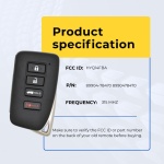 UrbanX Replacement Key Fob for 2020 Lexus