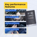 UrbanX Replacement 2010 Cadillac CTS Key Fob – Fcc: Ouc6000066 – Pn: 22889450, 22889449 – 4 Button - Image 7