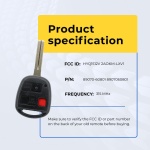 UrbanX Replacement 2008 Lexus GX470 Key Fob – Fcc: Hyq1512V – Pn: 89070-60801 – 3 Button - Image 5