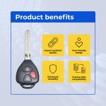 UrbanX Replacement 2019 Toyota Yaris Key Fob – Fcc: Hyq12Bby, Hyq12Bdc – Pn: 89070-52G50 – 3 Button - Image 6