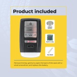 UrbanX Replacement 2019-2021 Acura ILX Key Fob – Fcc: Kr5V21, Kr5V2X – Pn: 72147-Tz3-A32, 72147-Tz3-A31 – 4 Button - Image 3