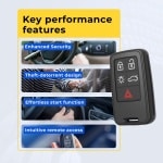 UrbanX Replacement 2014 Volvo V60 Key Fob – Fcc: Kr55Wk49264 – Pn: 30659637 – 5 Button - Image 7