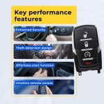 UrbanX Replacement 2019-2024 RAM 1500 Key Fob – Fcc: Oht-4882056, Oht4882056 – Pn: 68584153 – 4 Button - Image 7