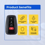 UrbanX (2-Pack) Replacement 2021 Toyota Corolla Key Fob – Fcc: Hyq14Fbn – Pn: 8990H-02030 – 4 Button - Image 6