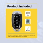 UrbanX (2-Pack) Replacement 2020-2021 Hyundai Palisade Key Fob – Fcc: Tq8-Fob-4F19 – Pn: 95440-S8310 – 4 Button - Image 3