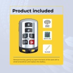 UrbanX (2-Pack) Replacement 2017 Toyota Sienna Key Fob – Fcc: Hyq14Adr – Pn: 89904-08010 – 6 Button - Image 3