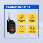 UrbanX Replacement 2018-2021 Jeep Gladiator Wrangler Key Fob – Fcc: Oht1130261 – Pn: 68416784Ac, 68416785 – 4 Button - Image 6