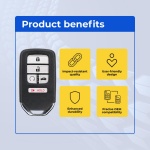 UrbanX (2-Pack) Replacement 2018 Honda Accord Key Fob – Fcc: Cwtwb1G0090 – Pn: 72147-Tva-A01 – 5 Button - Image 6