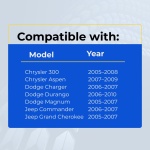 UrbanX Replacement 2007 Chrysler 300 Key Fob – Fcc: Kobdt04A, 2Aokm-Cyv6 – Pn: 05179514Aa, 56038757Ae, 56038757Ah, 05179512Aa – 4 Button - Image 4