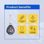 UrbanX Replacement 2010 Toyota RAV4 Key Fob – Fcc: Hyq12Bby, Hyq12Bdc – Pn: 89070-35170, 89070-42660, 89070-42750, 89070-42670 – 3 Button - Image 6