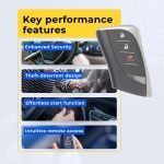 UrbanX Replacement 2020 Lexus UX250h Smart Key Fob – Fcc: Hyq14Fbf – Pn: 8990H-76010 – 0 Button - Image 7