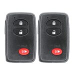 UrbanX (2-Pack) Replacement 2012 Toyota RAV4 Key Fob – FCC: HYQ14AEM – PN: 89904-0R060 – 3 Button