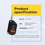 UrbanX Replacement 2019-2023 Jeep Gladiator Key Fob – Fcc: Oht1130261 – Pn: 68416782, 68416782Aa, 68416782Ab – 3 Button - Image 5