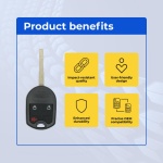 UrbanX (2-Pack) Replacement 2016 Ford Fiesta Key Fob – Fcc: Oucd6000022, Cwtwb1U793, 164-R7976, 164-R8046, 164-R8007 - Image 6