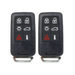 UrbanX (2-Pack) Replacement 2007-2016 Volvo S80 Key Fob – FCC: KR55WK49266 – PN: 30659502, 30659495, 30659496 – 6 Button