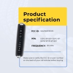 UrbanX Replacement 2019-2021 Mazda 6 / Mx-5 Key Fob – Fcc: Wazske13D03 – Pn: Gdyl-67-5Dy – 4 Button - Image 5