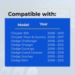 UrbanX Replacement 2017 Dodge Grand Caravan Key Fob – Fcc: Iyz-C01C – Pn: 56046639, 68066871 – 4 Button - Image 4