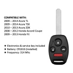UrbanX Replacement Key Fob for 0084 Honda
