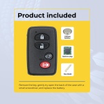 UrbanX Replacement 2015 Toyota Venza Key Fob – Fcc: Hyq14Acx – Pn: 89904-0T060, 89904-0T020 – 4 Button - Image 3