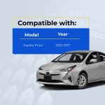 UrbanX (2-Pack) Replacement 2013 Toyota Prius C Key Fob – Fcc: Hyq12Bdm, Hyq12Bel – Pn: 89070-52F60 – 3 Button - Image 4