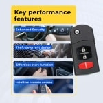 UrbanX Replacement 2010 Mazda 5 Key Fob – Fcc: N/A – Pn: Bcr2-67-5Ry – 3 Button - Image 7