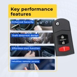 UrbanX (2-Pack) Replacement 2011 Mazda 3 Key Fob – Fcc: N/A – Pn: Bcr2-67-5Ry, Cc43-67-5Ryc – 3 Button - Image 7