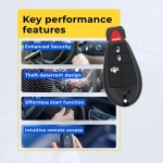 UrbanX Replacement 2014 RAM Truck Key Fob – Fcc: Gq4-53T, Gq453T – Pn: 68521302, 68521302Aa – 4 Button - Image 7