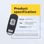 UrbanX Replacement Key Fob for 2014 Mazda