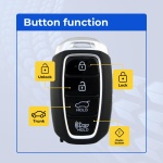 UrbanX Replacement 2018-2021 Hyundai Kona Key Fob – Fcc: Tq8-Fob-4F18 – Pn: 95440-J9000 – 4 Button - Image 2