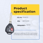 UrbanX Replacement 2011 Scion tC Key Fob – Fcc: Mozb41Tg – Pn: 89070-52850 – 3 Button - Image 5
