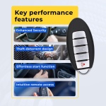 UrbanX (2-Pack) Replacement 2019-2021 Nissan Rogue Key Fob – Fcc: 2Aokm-Ni13 – Pn: 285E3-6Rr7A – 5 Button - Image 7