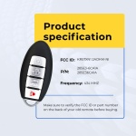 UrbanX (2-Pack) Replacement 2020 Nissan Altima Key Fob – Fcc: Kr5Txn1 – Pn: 285E3-6Ca1A – 4 Button - Image 5