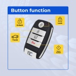 UrbanX Replacement 2014-2017 Kia Optima, Rio, Sorento Key Fob – Fcc: 95440-2T510, Sy5Xmfna04 – Pn: 95440-2T510 – 4 Button - Image 2